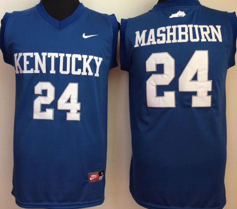 NCAA Men Kentucky Wildcats Blue 24 mashburn